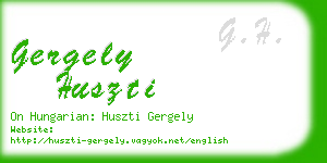 gergely huszti business card